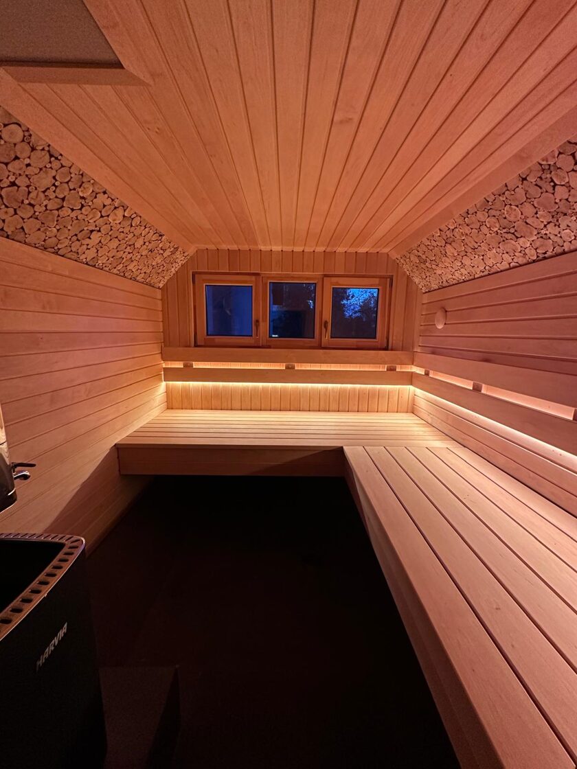 Premium sauna interior